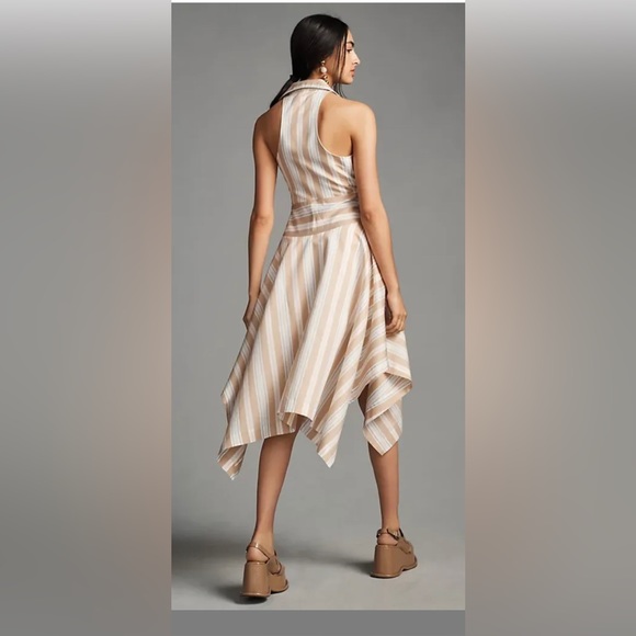 Anthropologie Maeve Asymmetrical Wrap Women’s Shirt Dress 14 - Picture 3 of 13